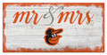 Baltimore Orioles Script Mr. & Mrs. Sign