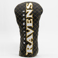 Baltimore Ravens Solid Quilted Golf Driver Headcover