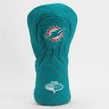 Miami Dolphins Solid Quilted Golf Driver Headcover