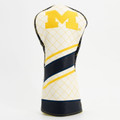 Michigan Wolverines Stripe Quilted Golf Driver Headcover