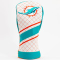 Miami Dolphins Stripe Quilted Golf Driver Headcover