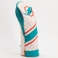 Miami Dolphins Stripe Quilted Golf Driver Headcover