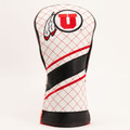 Utah Utes Stripe Quilted Golf Driver Headcover