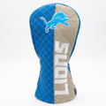 Detroit Lions Split Quilted Golf Driver Headcover