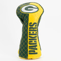 Green Bay Packers Split Quilted Golf Driver Headcover