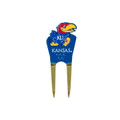 Kansas Jayhawks Custom Shaped Golf Divot Tool