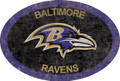 Baltimore Ravens 46" Team Color Oval Sign