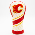 Calgary Flames Stripe Quilted Golf Fairway Headcover