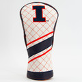 Illinois Fighting Illini Stripe Quilted Golf Fairway Headcover