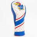 Kansas Jayhawks Stripe Quilted Golf Fairway Headcover