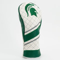 Michigan State Spartans Stripe Quilted Golf Fairway Headcover