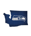 Seattle Seahawks 12" Team Color Logo State Sign