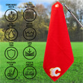 Calgary Flames Magnetic Embroidered Golf Towel
