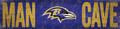 Baltimore Ravens 6" x 24" Man Cave Sign