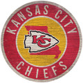 Kansas City Chiefs 12" Circle with State Sign