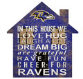 Baltimore Ravens 12" House Sign