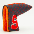 Syracuse Orange Solid Quilted Tour Blade Golf Putter Cover