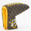Nashville Predators Solid Quilted Tour Blade Golf Putter Cover