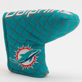 Miami Dolphins Solid Quilted Tour Blade Golf Putter Cover