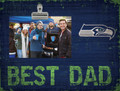 Seattle Seahawks Best Dad Clip Frame