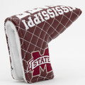 Mississippi State Bulldogs Solid Quilted Tour Blade Golf Putter Cover