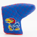 Kansas Jayhawks Solid Quilted Tour Blade Golf Putter Cover