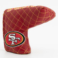 San Francisco 49ers Solid Quilted Tour Blade Golf Putter Cover