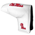 Mississippi Rebels White Tour Blade Golf Putter Cover