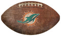 Miami Dolphins Football Shaped Sign