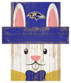 Baltimore Ravens 6" x 5" Easter Bunny Head