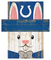 Indianapolis Colts 6" x 5" Easter Bunny Head