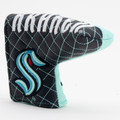 Seattle Kraken Split Quilted Tour Blade Golf Putter Cover