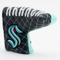 Seattle Kraken Split Quilted Tour Blade Golf Putter Cover