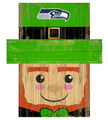 Seattle Seahawks 19" x 16" Leprechaun Head