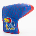 Kansas Jayhawks Split Quilted Tour Blade Golf Putter Cover