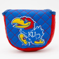 Kansas Jayhawks Solid Quilted Golf Mallet Putter Cover