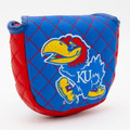 Kansas Jayhawks Solid Quilted Golf Mallet Putter Cover