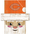 Chicago Bears 6" x 5" Santa Head