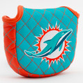 Miami Dolphins Solid Quilted Golf Mallet Putter Cover