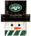 New York Jets Snowman Head Sign