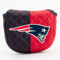 New England Patriots Split Quilted Golf Mallet Putter Cover