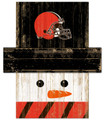 Cleveland Browns 6" x 5" Snowman Head