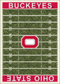 Ohio State Buckeyes Homefield Area Rug