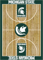 Michigan State Spartans Courtside Area Rug