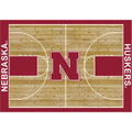 Nebraska Cornhuskers Courtside Area Rug