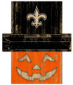 New Orleans Saints Pumpkin Head Sign