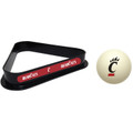 Cincinnati Bearcats Cue Ball & 8 Ball Billiard Rack
