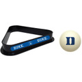 Duke Blue Devils Cue Ball & 8 Ball Billiard Rack