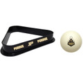 Purdue Boilermakers Cue Ball & 8 Ball Billiard Rack