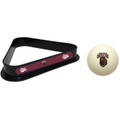 Montana Grizzlies Cue Ball & 8 Ball Billiard Rack